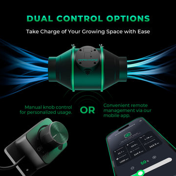 Mars Hydro iFresh smart Inline Duct Fan ventilation for grow tent